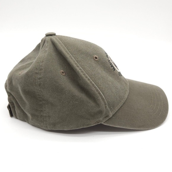 Navy Golf Course‎ Seal Beach Strapback Hat Baseball Dad Cap Gray Embroidered - Picture 4 of 7